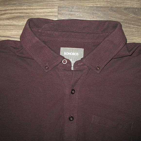 Bonobos Long Sleeve Slim Fit Polo Shirt XXL - Picture 2 of 3